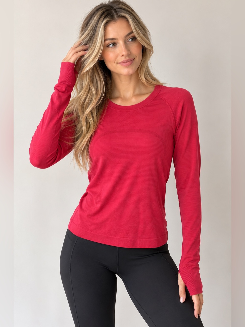 Lululemon Swiftly Tech Long Sleeve 2.0 women’s top pink size 12